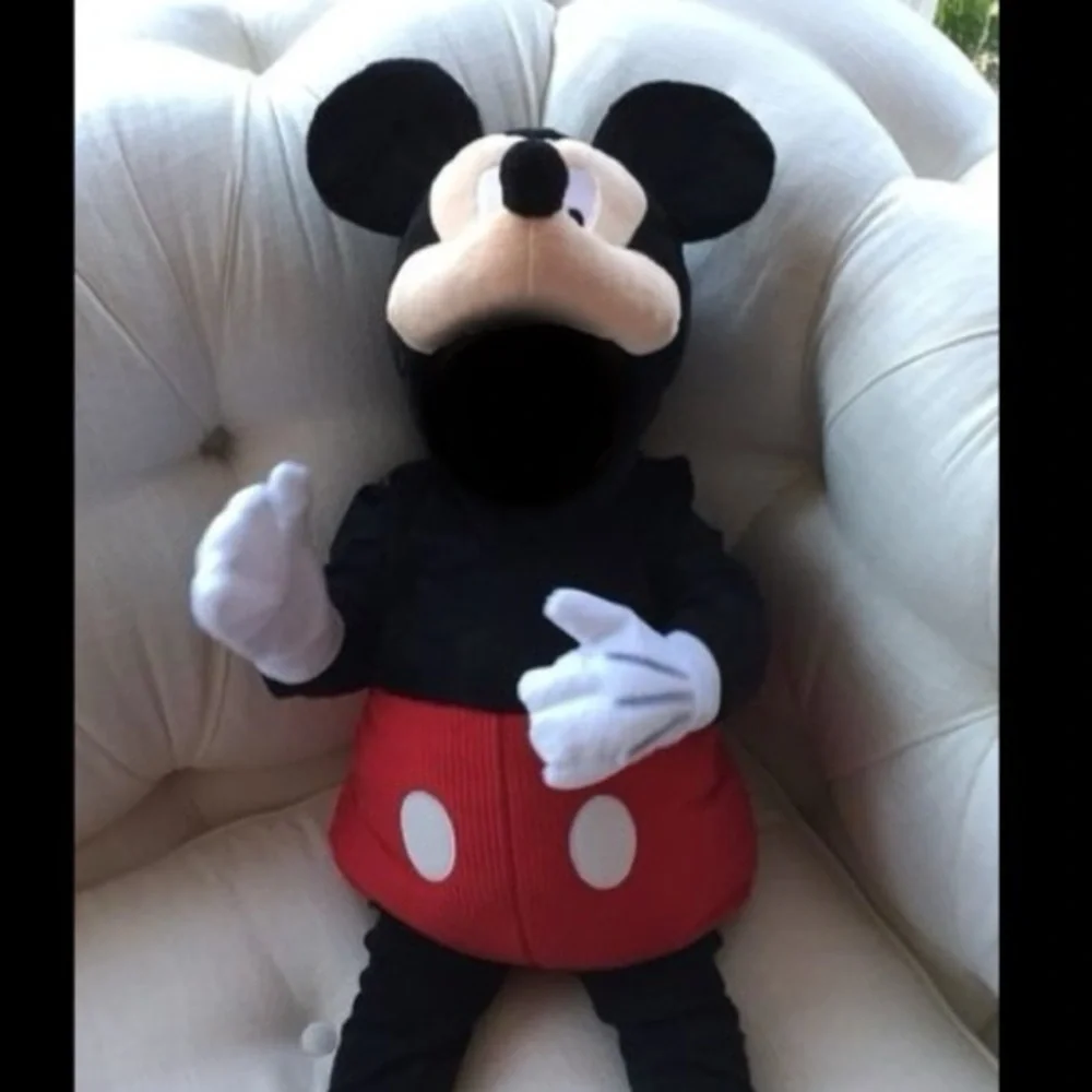Disney Mickey Mouse Infant Costume Red and Black Velcro size 12-18 months